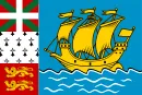 Most recent flag or coat of arms of Saint Pierre and Miquelon (overs. Coll.)
